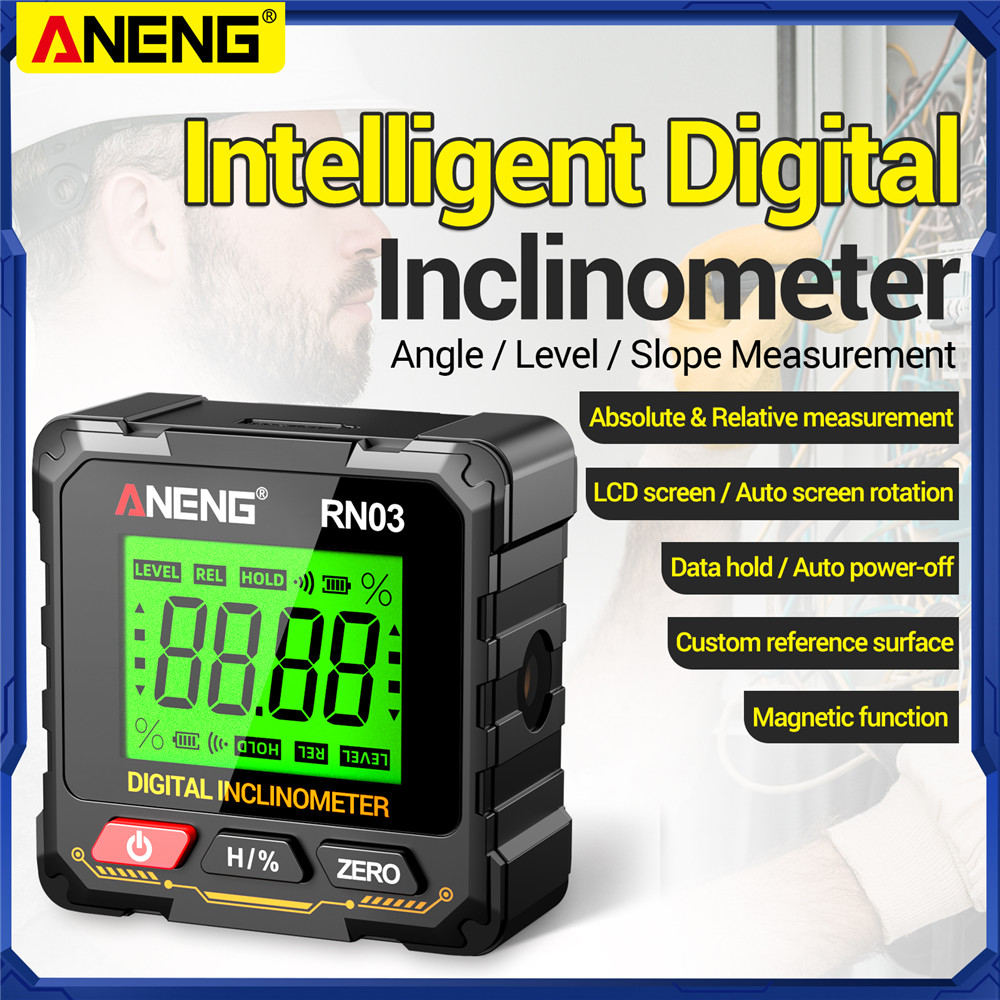 Industrial Laser Alignment - ANENG RN02/RN03 Laser Digital Inclinometer, 4-sided