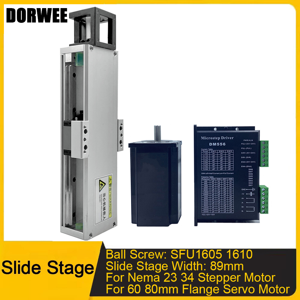 Servo Motor Cnc - Semi-Enclosed Sliding Table SFU1605 1610 2Pcs