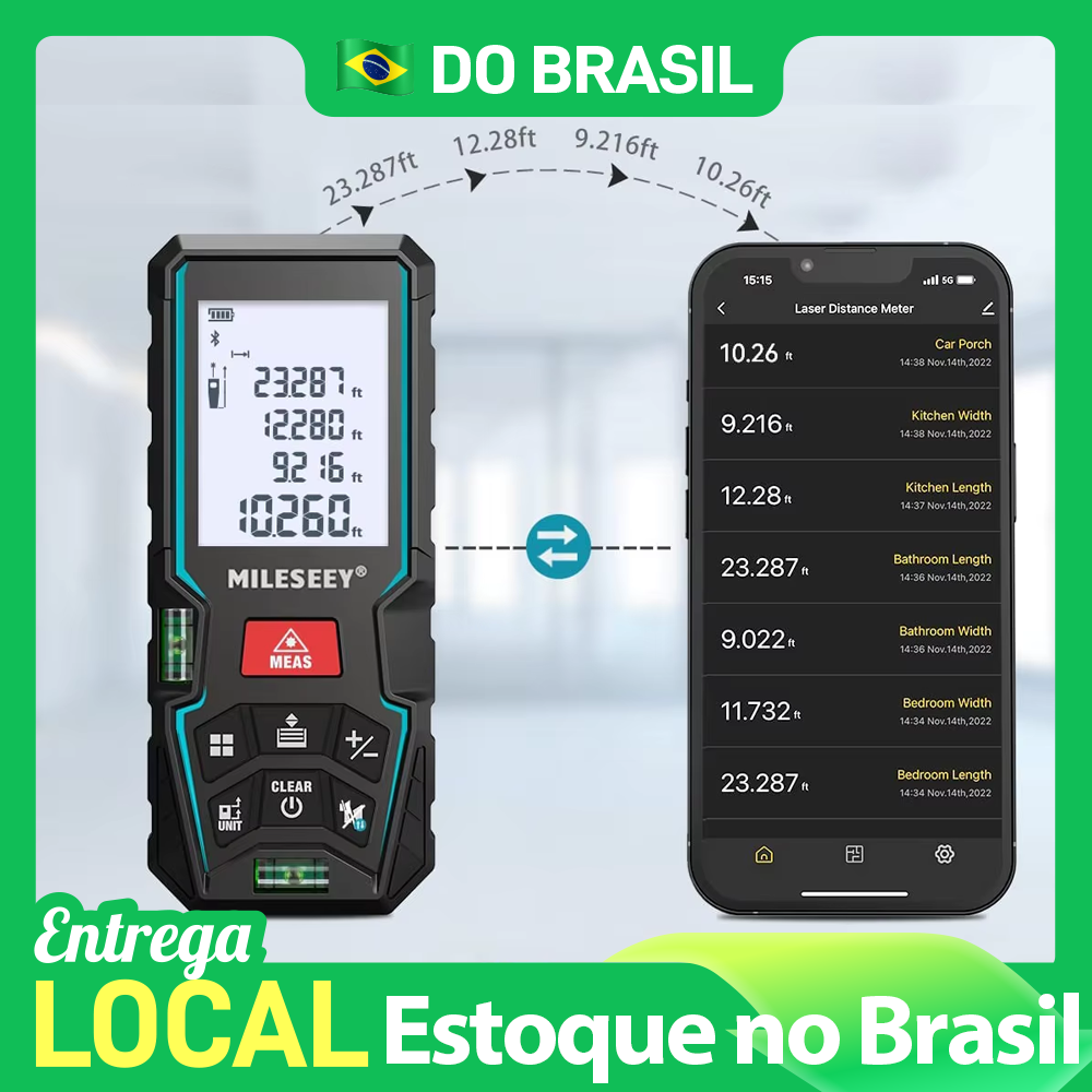 Industrial Laser Training - MILESEEY Laser Distance Meter D5T Bluetooth