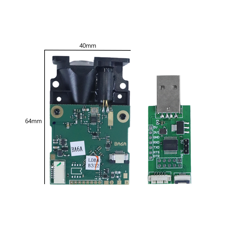Industrial Laser Distance Measuring Device - 20HZ Optical Sensor Chip Rangefinder 100m