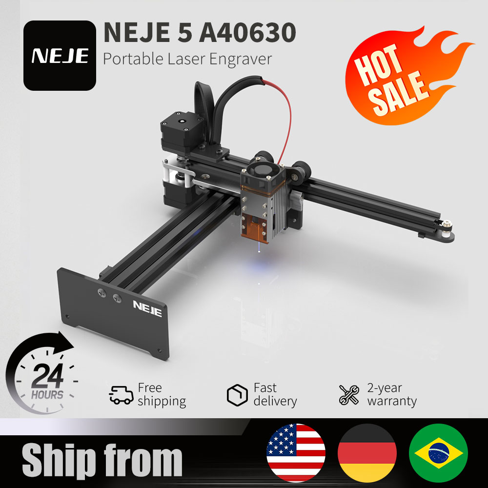 Industrial Laser Etching Machine - NEJE 5 A40630 20W Portable Smal