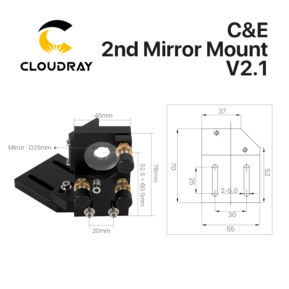 Cloudray CO2 Black Second Lase - Co2 Laser Mirror review and price
