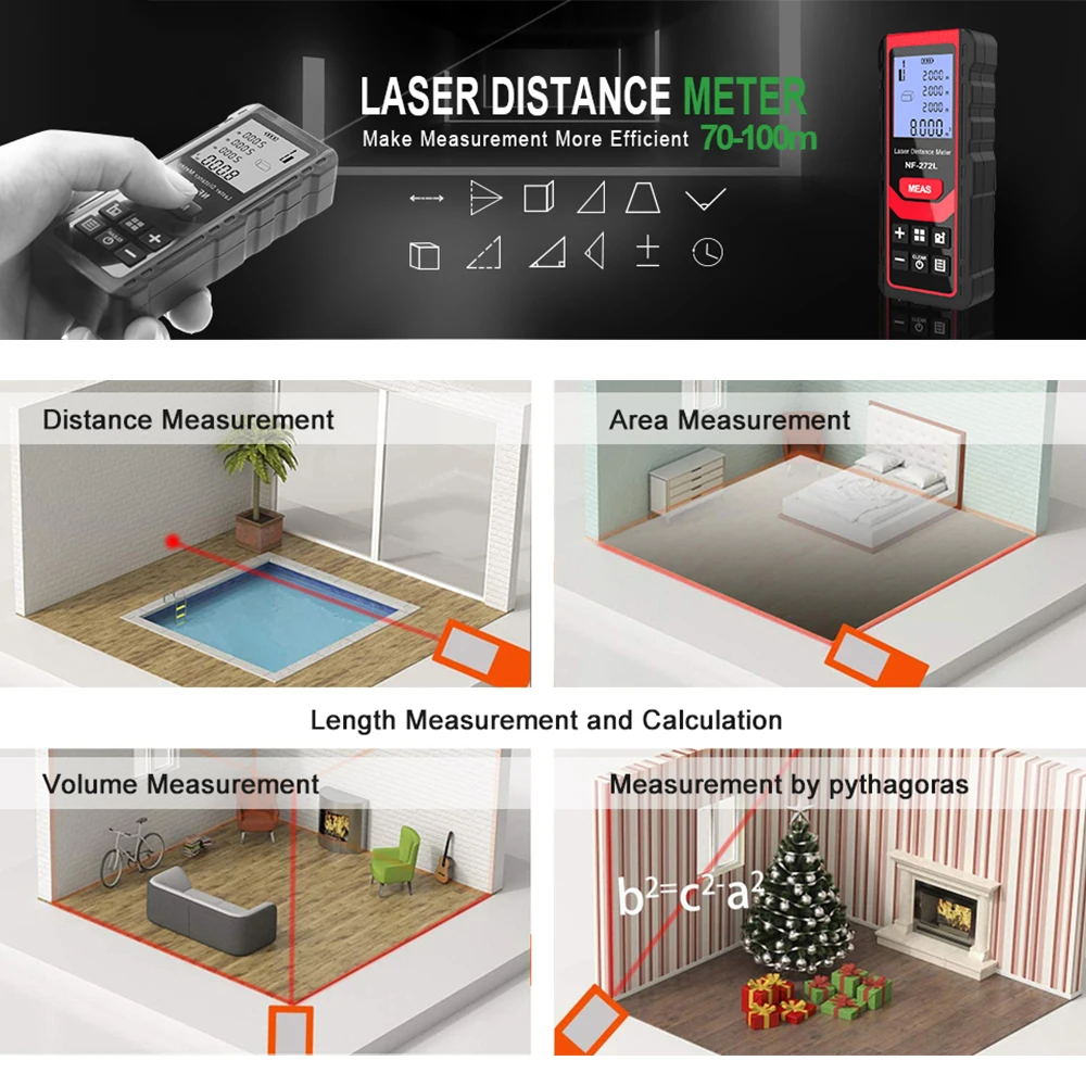 Noyafa NF-271 Laser Distance M - Industrial Laser Training review and price