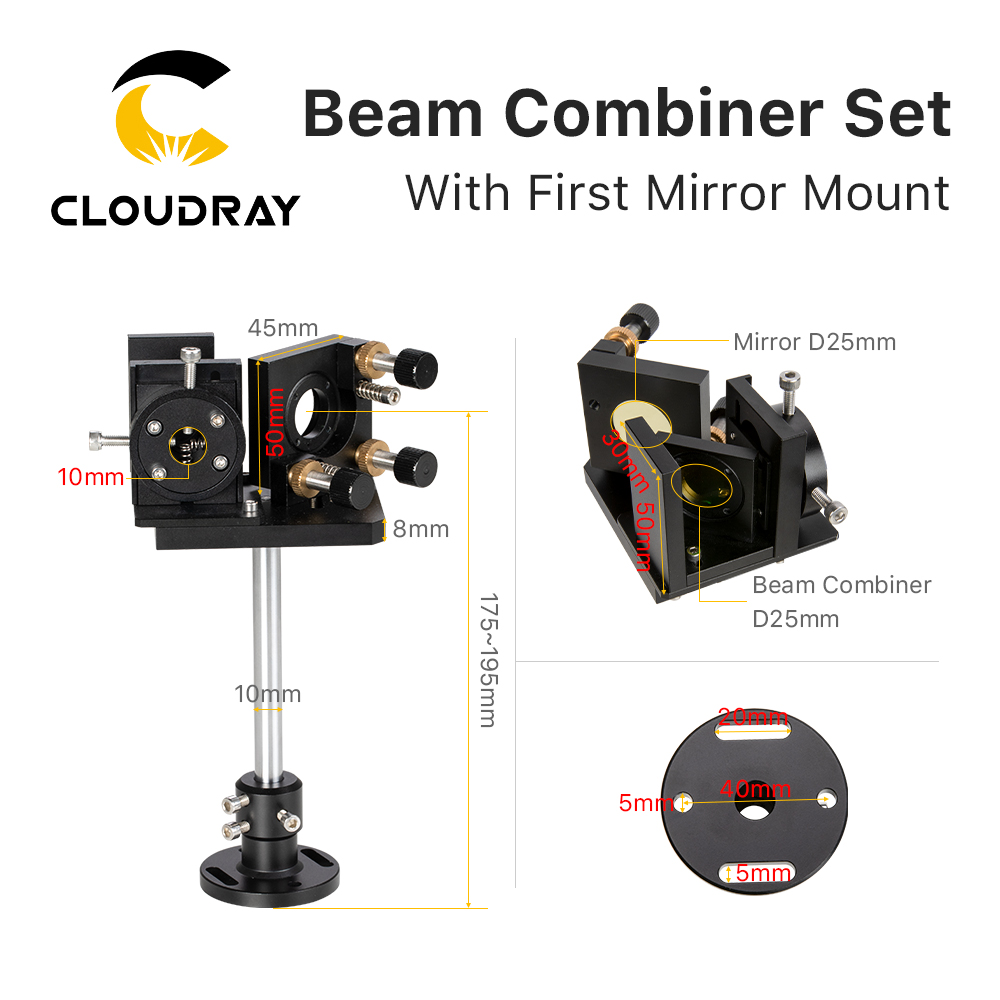 Cloudray Beam Combiner Set 25m - Co2 Laser Mirror review and price