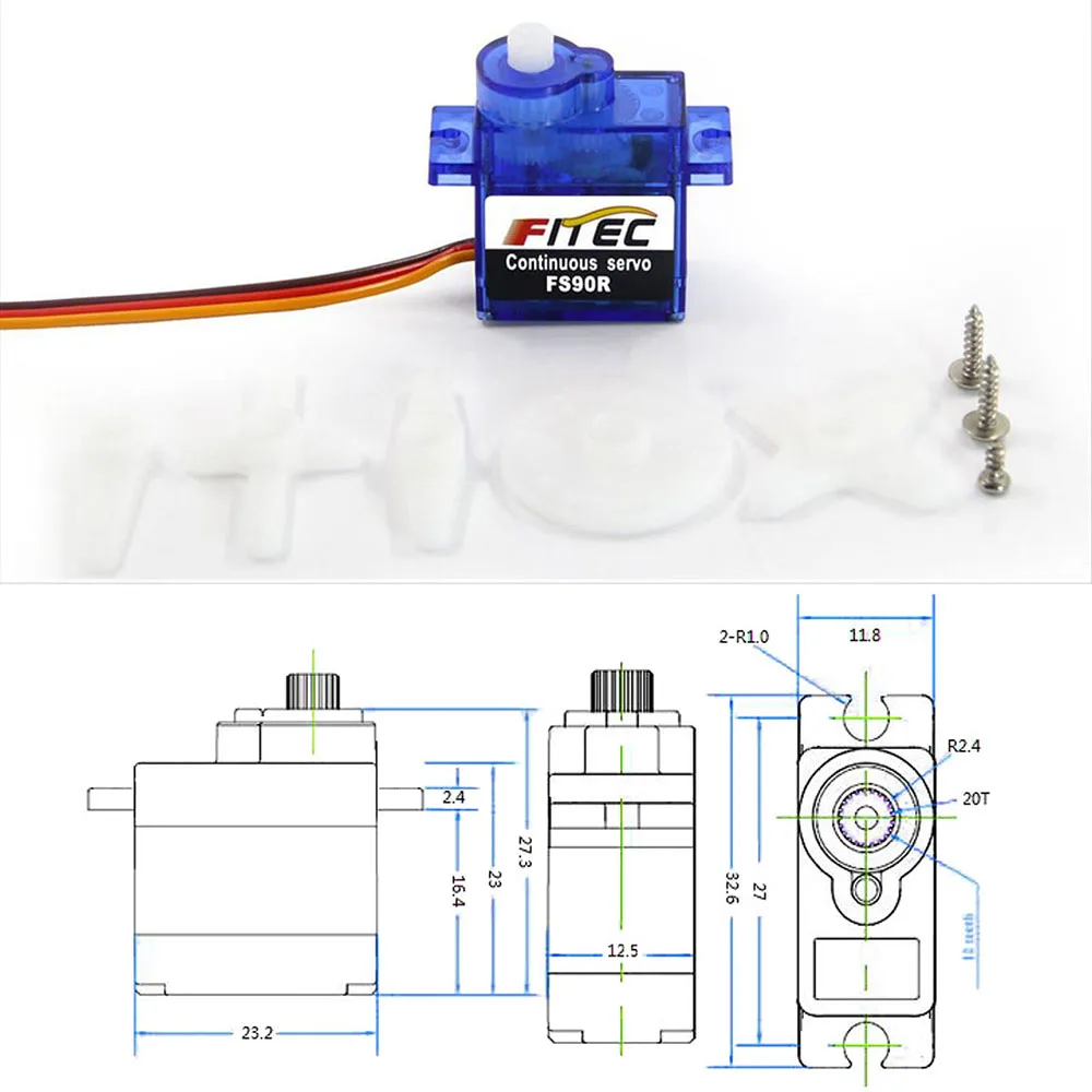 Feetech Mini FS90R Micro Servo - Servo Motor Cnc review and price
