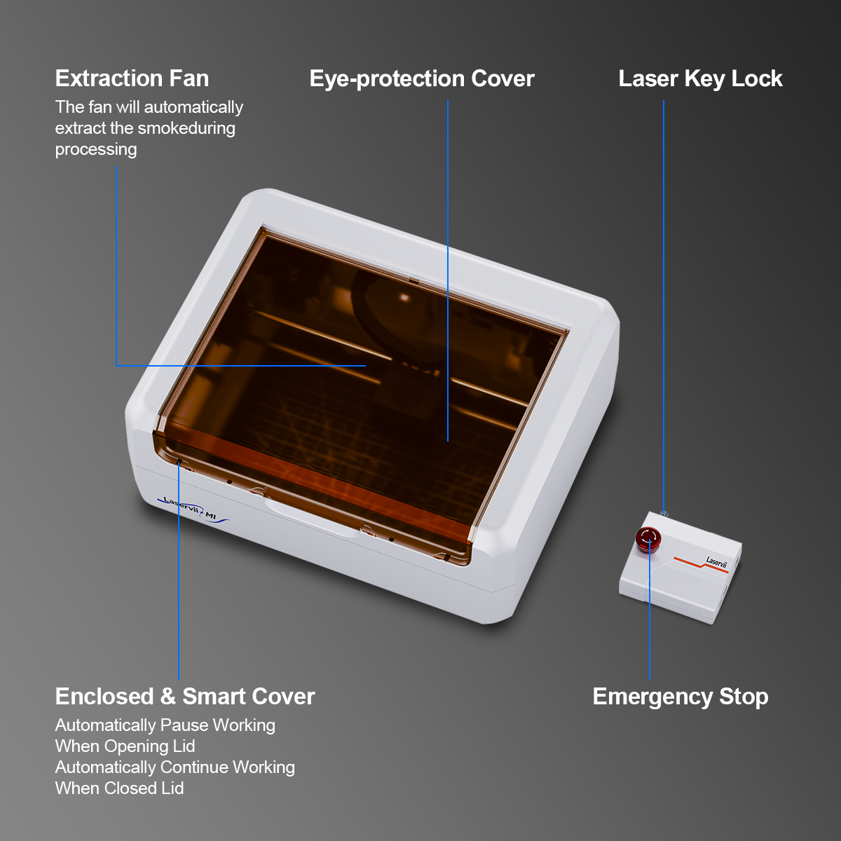 LaserVii 7W/12W/IR 2W Safety D - Industrial Laser Etching Machine review and price