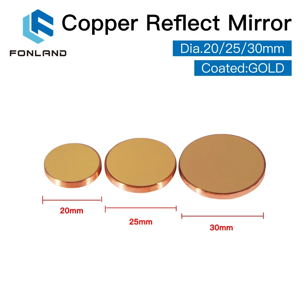 3pcs Fonland Copper Reflect Mi - Co2 Laser Mirror review and price