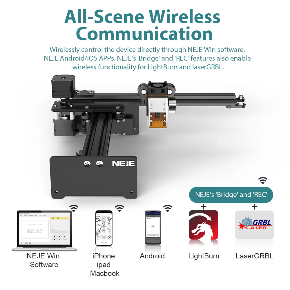 NEJE 5 A40630 20W Portable Sma - Industrial Laser Etching Machine review and price
