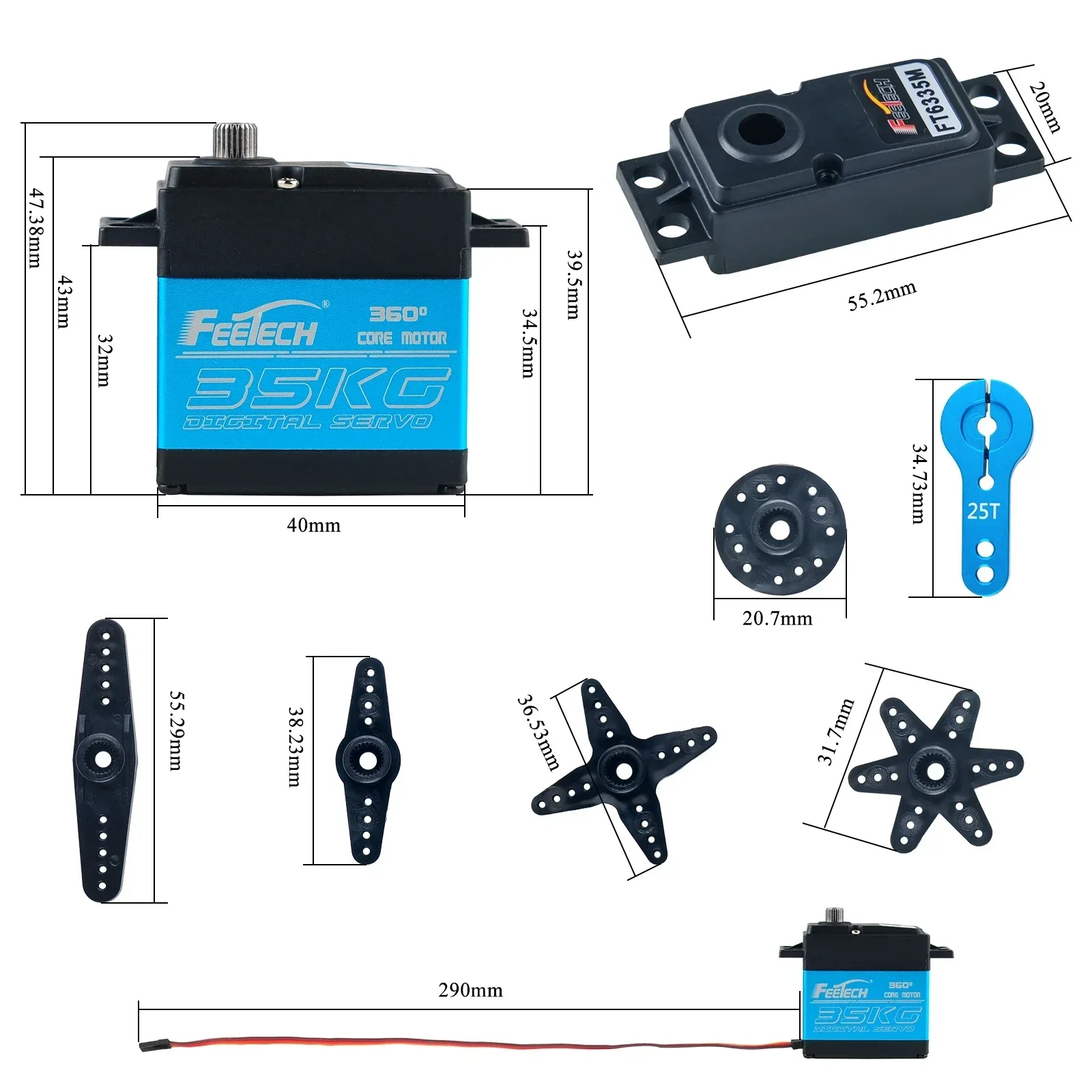 Feetech FT6335M Digital RC Ser - Servo Motor Cnc review and price
