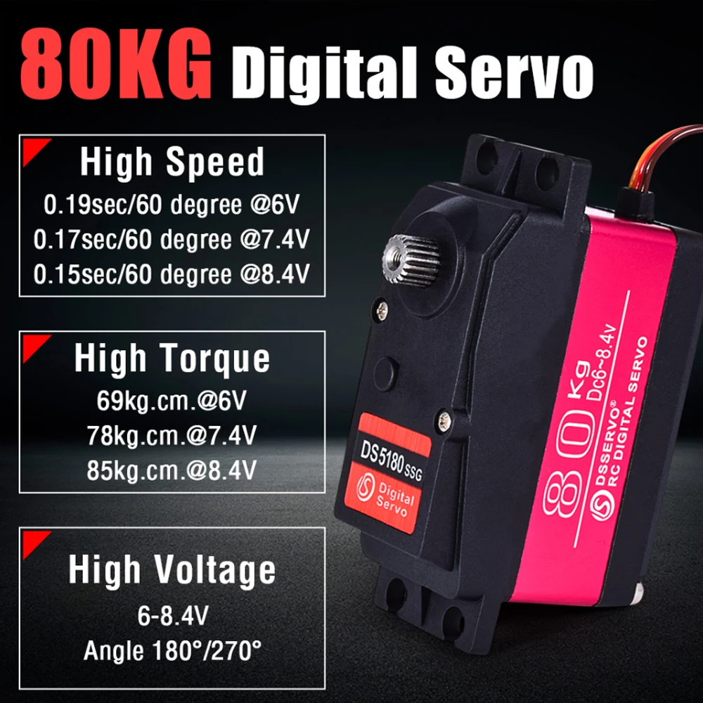 Dsservo Waterproof DS5180 80KG - Servo Motor Cnc review and price