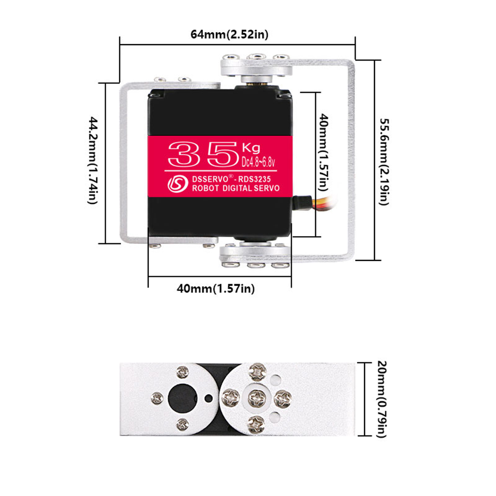 35KG Robot Digital Servo 4.8-6 - Servo Motor Cnc review and price