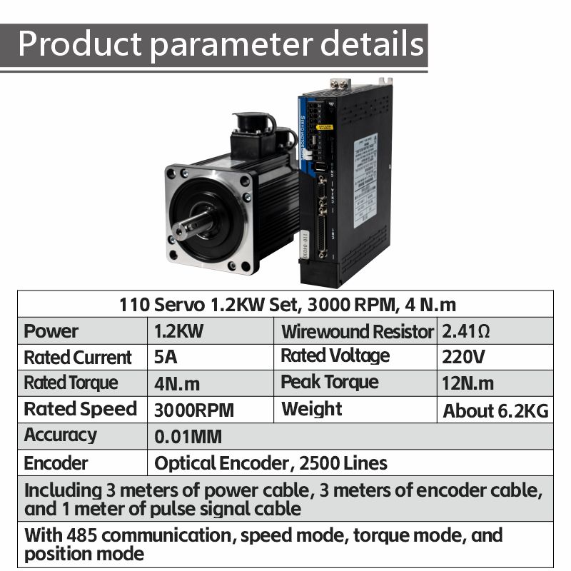High Efficiency 110 Servo Moto - Servo Motor Cnc review and price